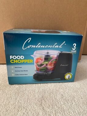 Brand New Black Food Chopper - Compact Kitchen Tool